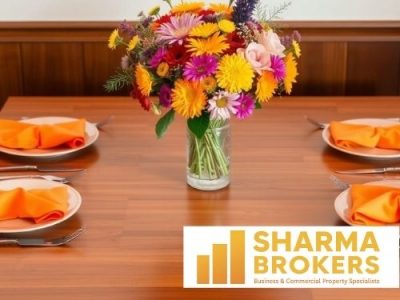 Modern-Sharma-Brokers-Real-Estate-Logo-with-Handshake-1